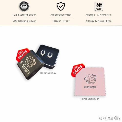 Pfote Kinder Premium Halskette 925 Silber für Mädchen Schmuck Geschenk - Picture 3 of 5