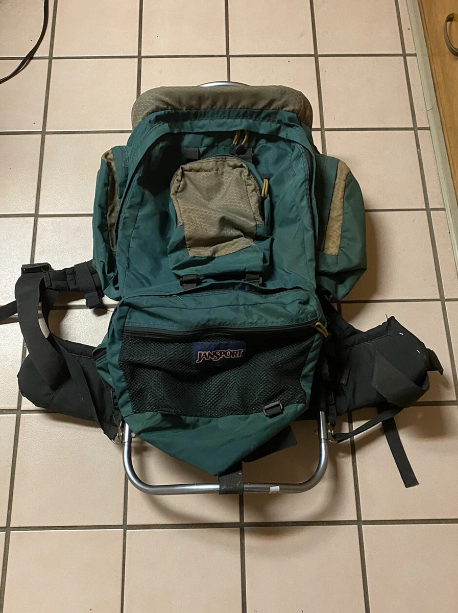 VINTAGE Jansport Hiking Backpack External Aluminum Frame Hip Belt