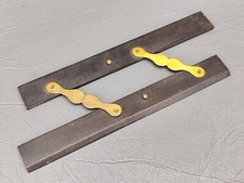 Antique Ebony and Brass Parallel Rule Ruler