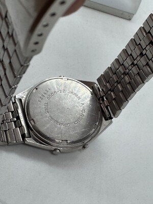 Casio 60QR-22 Vintage Very Rare Japan Wrist Watch Chronograph