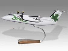 De Havilland Canada DHC-8-100 Dash 8 Air Canada Jazz Desk Wood Model Small 1/100