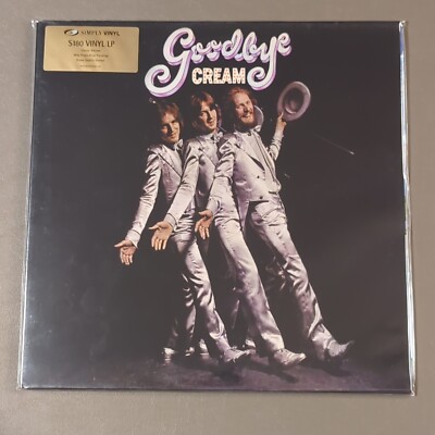 Cream - Goodbye. 180 Gram 2000 Simply Vinyl Release SVLP211. New. Sealed