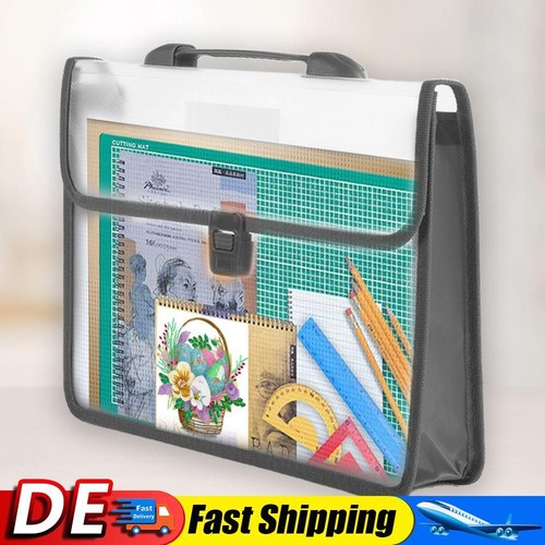 Cross Stitch Art Portfolio Bag Waterproof Storage Folder for Poster