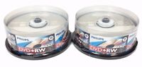 50 Philips 4x Dvd+rw Dvdrw Rewritable Disc 4.7gb Branded Logo Disc + 50 Sleeves 50 Philips 4x Dvd+rw Dvdrw Rewritable Disc 4.7gb Branded Logo Disc + 50 Sleeves
