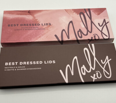 Mally Beauty Best Dressed Lids Neutrals + Bolds Mirrored Eyeshadow Palette NIB