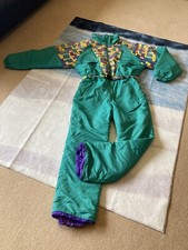 Adults Retro Ski Suit, Mens Size S/m Ladies 14, Piste Or Festival Outfit 