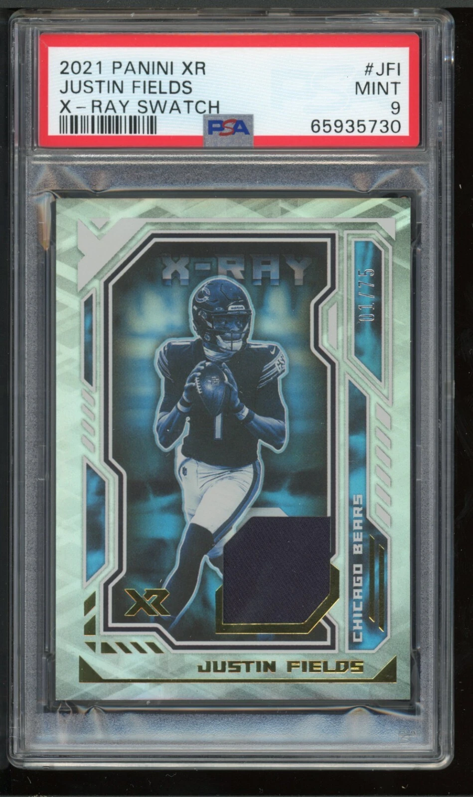 Justin Fields Panini XR X-Ray Swatches #JFI Base