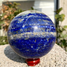 1.79LB Natural Lapis lazuli jasper Quartz Sphere Crystal Ball Reiki Healing
