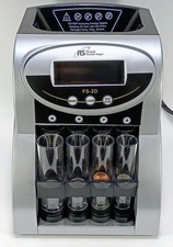 ROYAL SOVEREIGN FS-2D Digital COIN SORTER/COUNTER w/ 8 Tubes - TESTED AND WORKS