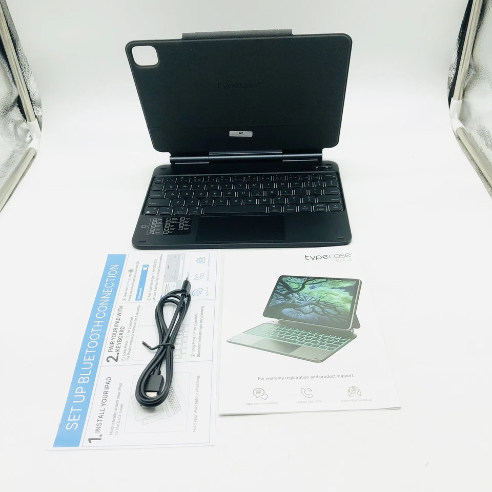 Typecase Edge Keyboard Case for iPad Air 11" & iPad Pro 11", 11 Color - Black - Image 4 of 4