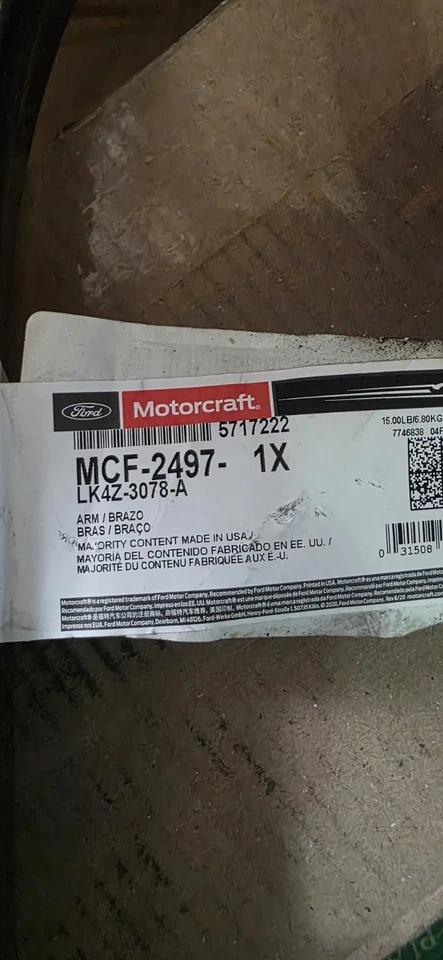 20 FORD TRANSIT 250 BRAZO DE CONTROL INFERIOR PASAJERO DELANTERO DERECHO 3,5 L 4X2 2x2 Foto 3 de 3