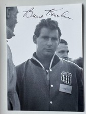 Bruce Kessler - Formula 1 - autografo originale - dimensioni 14 x 12 cm