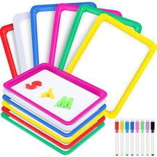 12 Pcs Magnetic Dry Erase Activity Trays Set 9.44 x 13 Inches Classroom Stack...