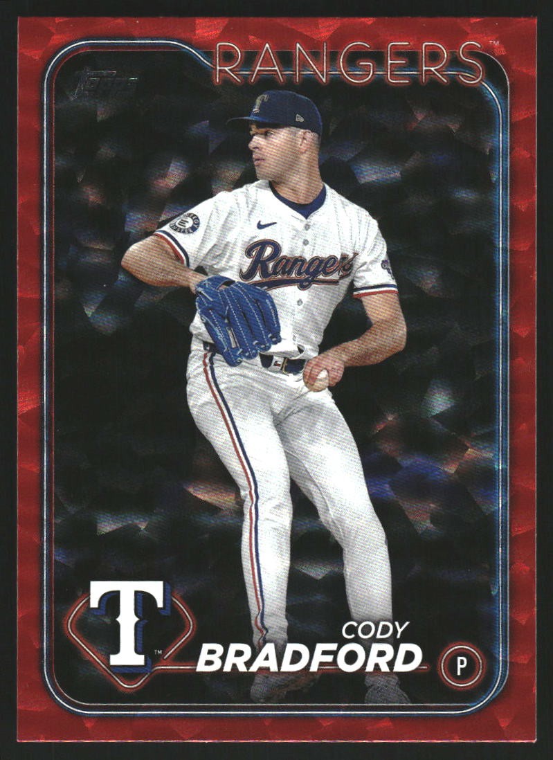 Cody Bradford 2024 Topps Update Red Crackle Foilboard #US331 #/199