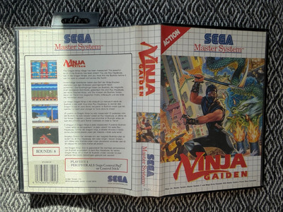 Master System NINJA GAIDEN Authentic Sega Cart  PAL REGION FREE *(Works in US)*