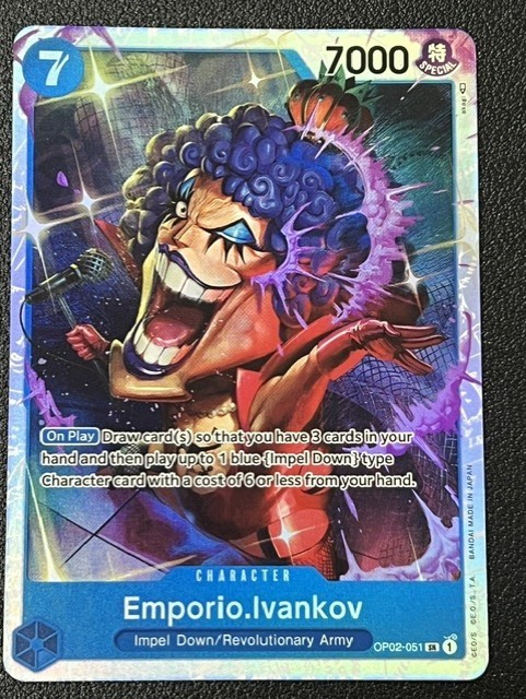 Emporio.Ivankov OP02-051 SR English Paramount War - One Piece Card - NM