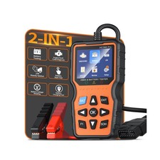 OBD2 Scanner and Battery Tester, Plug Play Check Engine Light Code Reader, ...