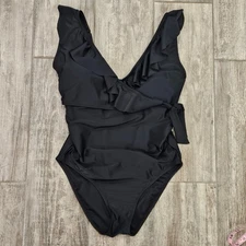 Kindred Bravely Swimsuit Womens S-Busty Ruffle Wrap Maternity Nursing One Piece