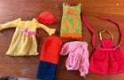 Vintage 60S Lot Barbie Clothes Lemon Kick Tiger Gypsy BBQ Apron Fiery Felt READ