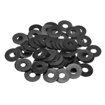 #ad #ad 55Pcs M6 Nylon Flat Washer 6x16x1mm Plastic Sealing Gasket Black $16.74