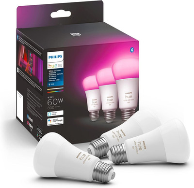 Philips Hue A19 LED Smart Light Bulb - White and Color Ambiance - 60W Indoor Lig