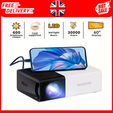 Mini Projector Portable HD LED Home Theatre TV Smart Laser Phone Cinema Android