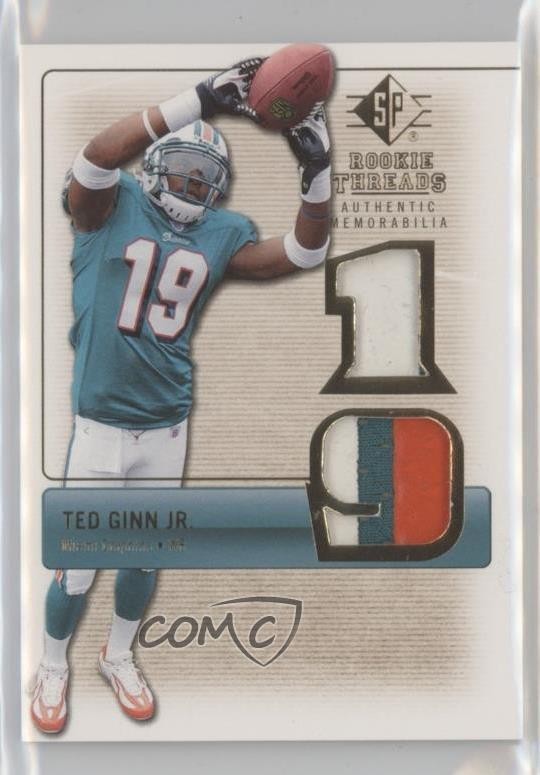 Ted Ginn Jr. SP Rookie Threads Rookie Threads #RTTG2 Gold Patch