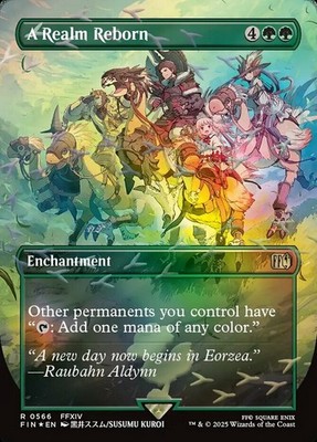 [1x] A Realm Reborn (FIN) - Chocobo Track Foil - Borderless Near Mint, English U
