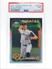 PAUL SKENES 2024 TOPPS CHROME UPDATE ROOKIE REFRACTOR RC PSA 9 Q4320