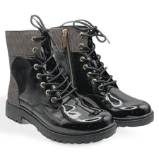 Michael Kors Alistair Bootie Brown/Black 8 M New