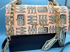 Betsey Johnson Sardines Navy Pink TJ Maxx Marshall’s  - NWT w/ Sardines Charm