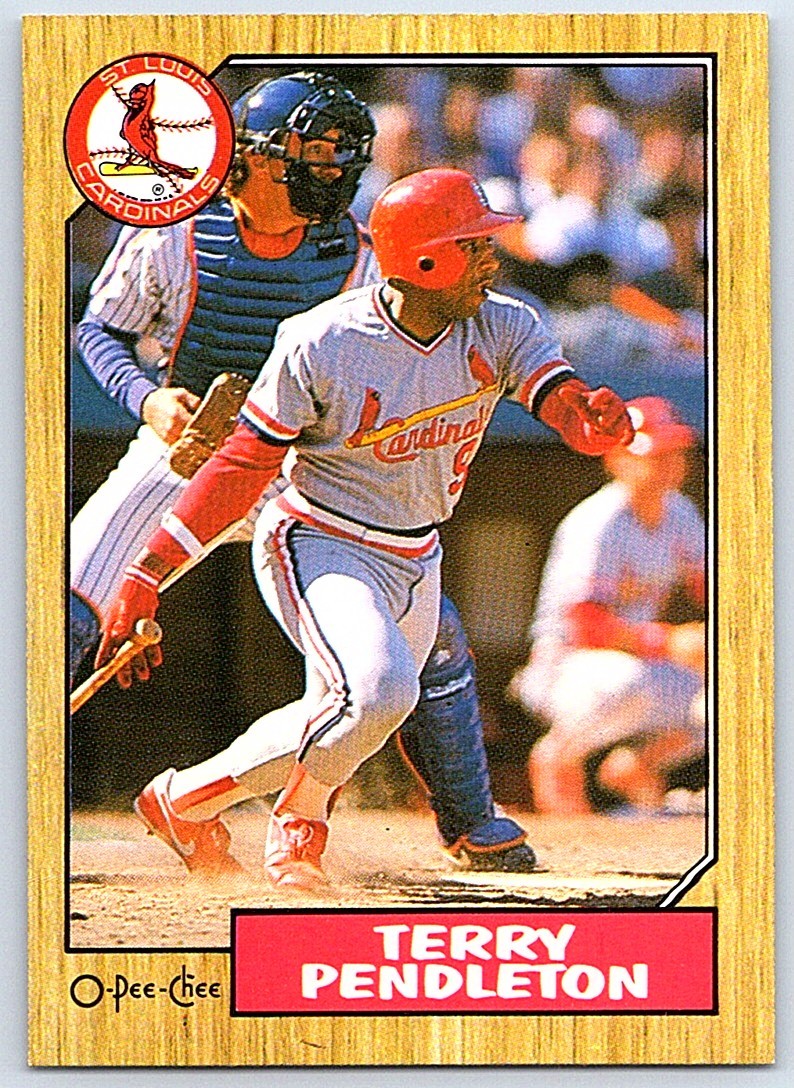 1987 O-Pee-Chee Terry Pendleton St. Louis Cardinals #8