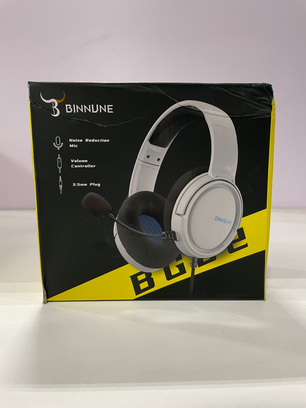 Binnune BG02 Wireless Over Ear Gaming Headphones with Boom Microphone