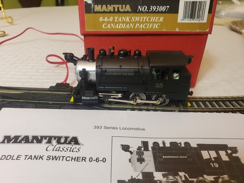 MANTUA HO Escala Nº Interruptor de tanque 393007 0-6-0 Canadian Pacific #55 | Zustand: Used