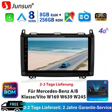 8+256GB Android Autoradio WIFI Carplay DSP Für Mercedes-Benz Vito Viano W639 GPS