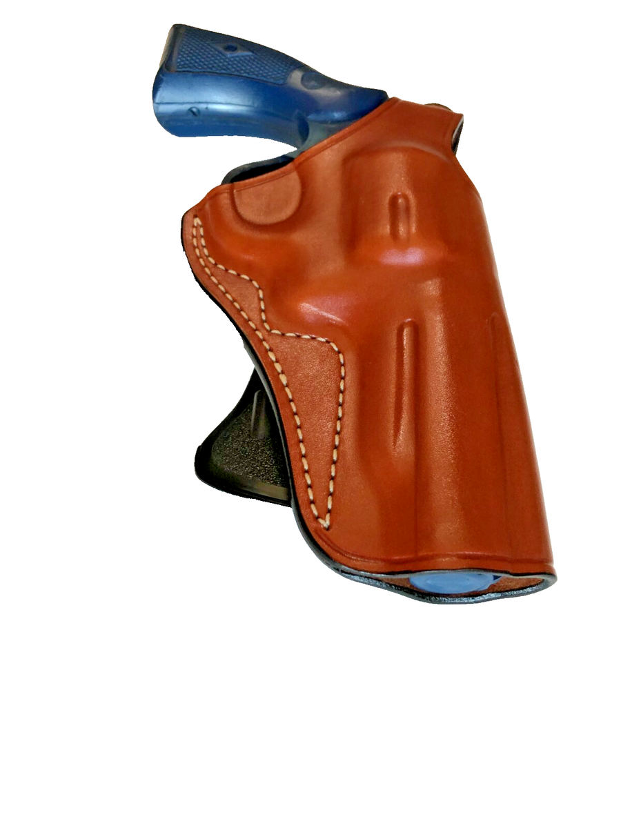 Leather PADDLE Holster for S&W K Frame REVOLVER with 4