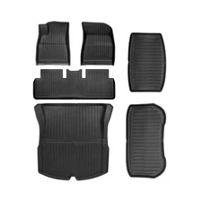 Floor Mats Fit for Tesla Model 3 Highland 2025 2024, Custom Fit All-Weather C...
