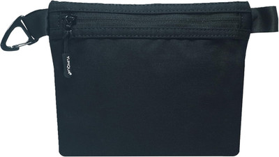 YUMQUA Kleine Kulturtasche, Wasserfeste Nylon Reißverschluss Tasche Mit Karabine
