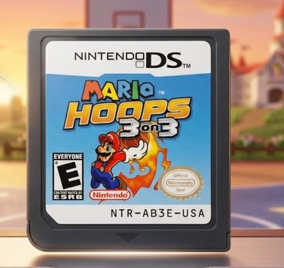 Mario Hoops 3 on 3 Nintendo DS Fast Paced Sports Basketball Adventure Game