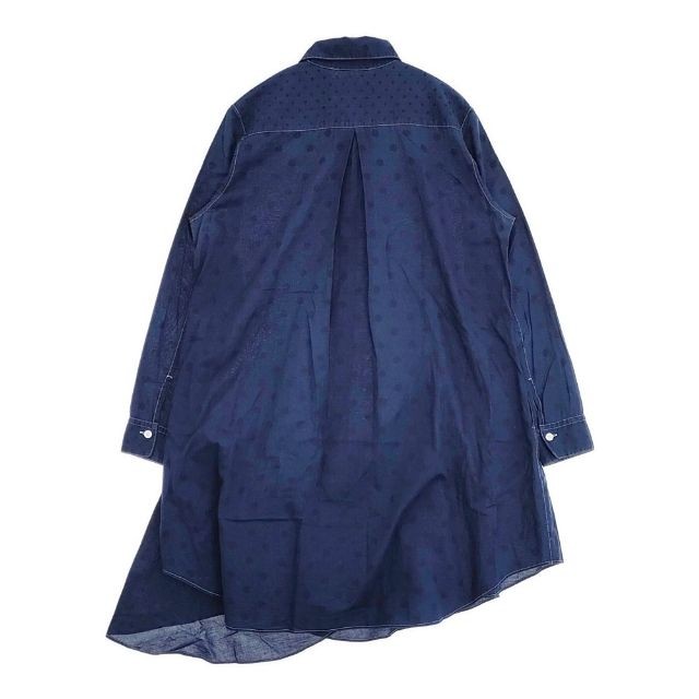 Y's INDIGO Dot Pattern (Irregular Shape) YU-B21-051 dress Navy 6-0910M∞ ...