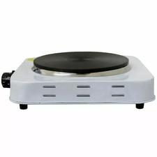 SINGLE ELECTRIC HOT PLATE COOKING HOB STOVE COOKER BOILING RING - WHITE NEW