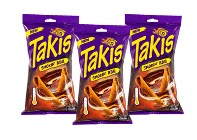 Takis BBQ 3 x 100g Barbecue Chips würzig knusprig Trend Snack