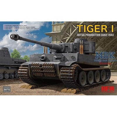 RYE FIELD MODEL RFM5075 Tiger I #100 initial production early 1943