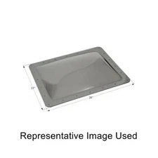 Icon 12119 RV Trailer Rectanguar Outer Skylight 22" x 28" - Smoke NEW