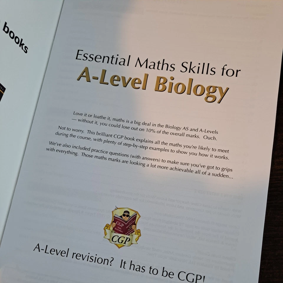 Essential Maths Skills A-Level BiologyRevision Practice Guide CGP Books - Image 4 of 4