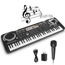 61 Keys Digital Music Electronic Keyboard Electric Piano  Microphone Xmas Gift