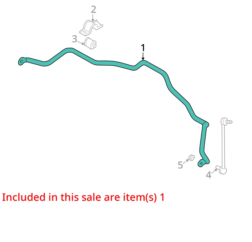 2009 Mitsubishi Galant FWD Front Stabilizer Bar OEM 87K Miles - LKQ341870948 - Image 4 of 4