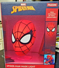 SPIDERMAN MASK LIGHT FREE STANDING OR WALL MOUNT NEW