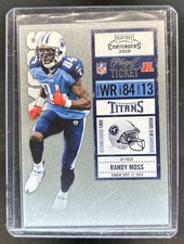 2010 Panini Playoff Contenders Randy Moss Ticket #/99 Titans