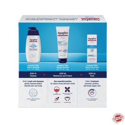 Aquaphor Baby Skincare Essentials Gift Set - 3pk: For Normal & Sensitive Ski